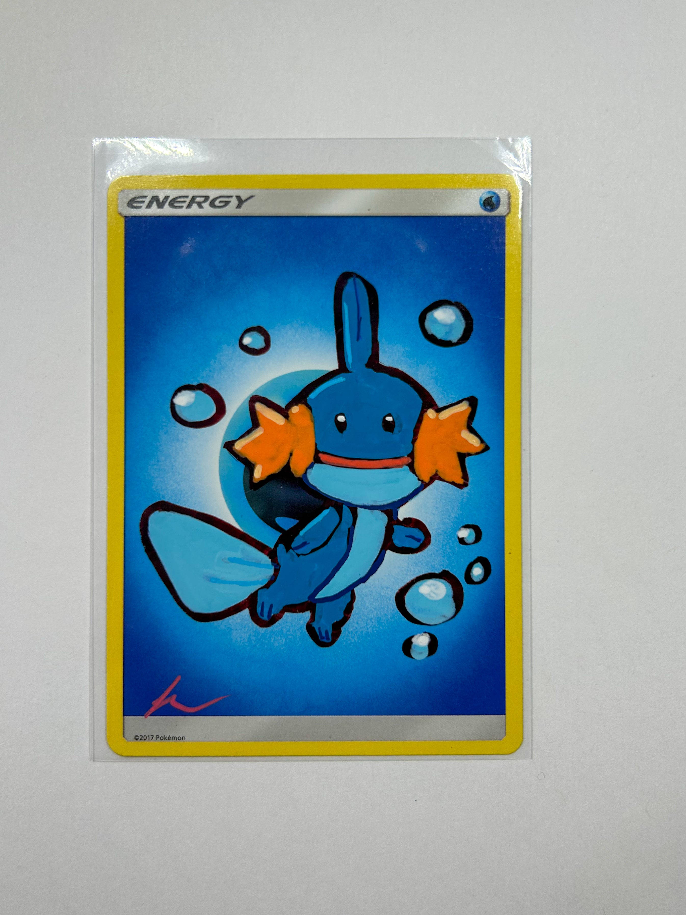 Painted Energy card Mudkip
