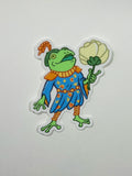 Flubs the Fool Frog 3" Vinyl Sticker