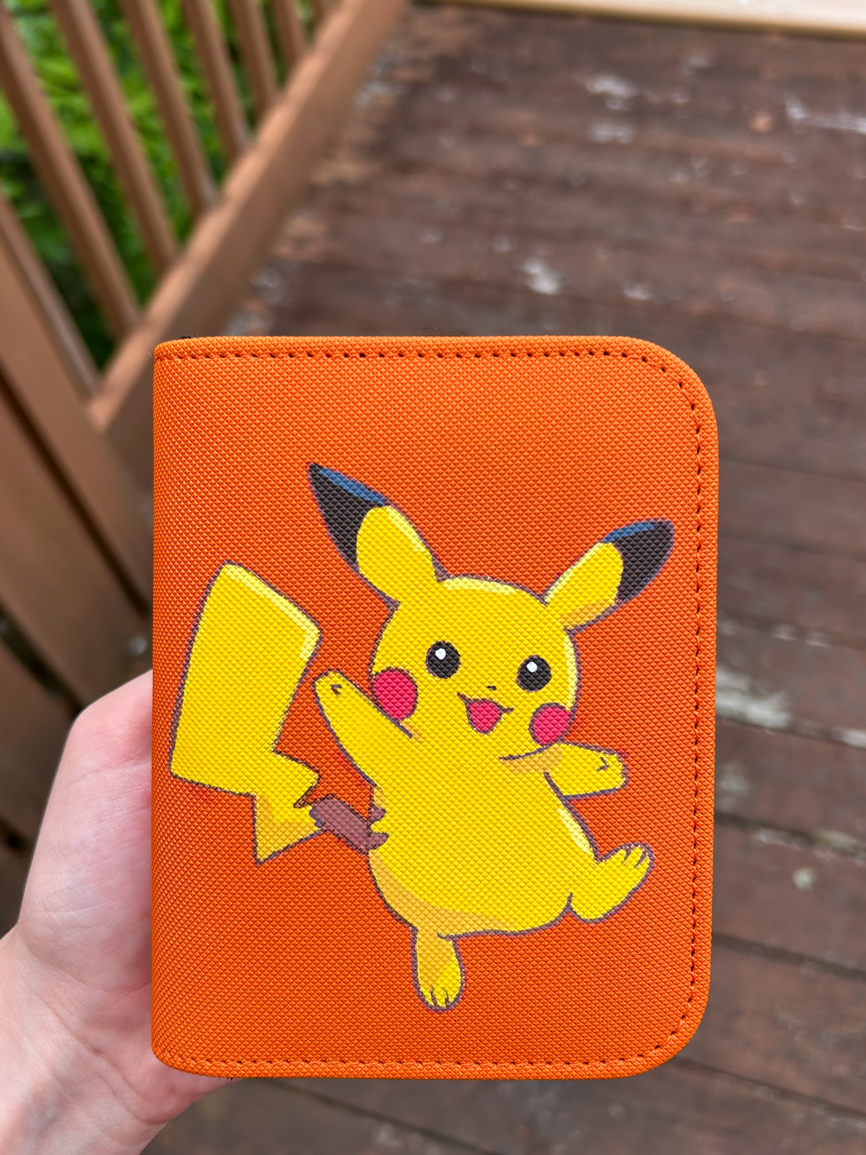 Pikachu Orange 1 Pocket Binder