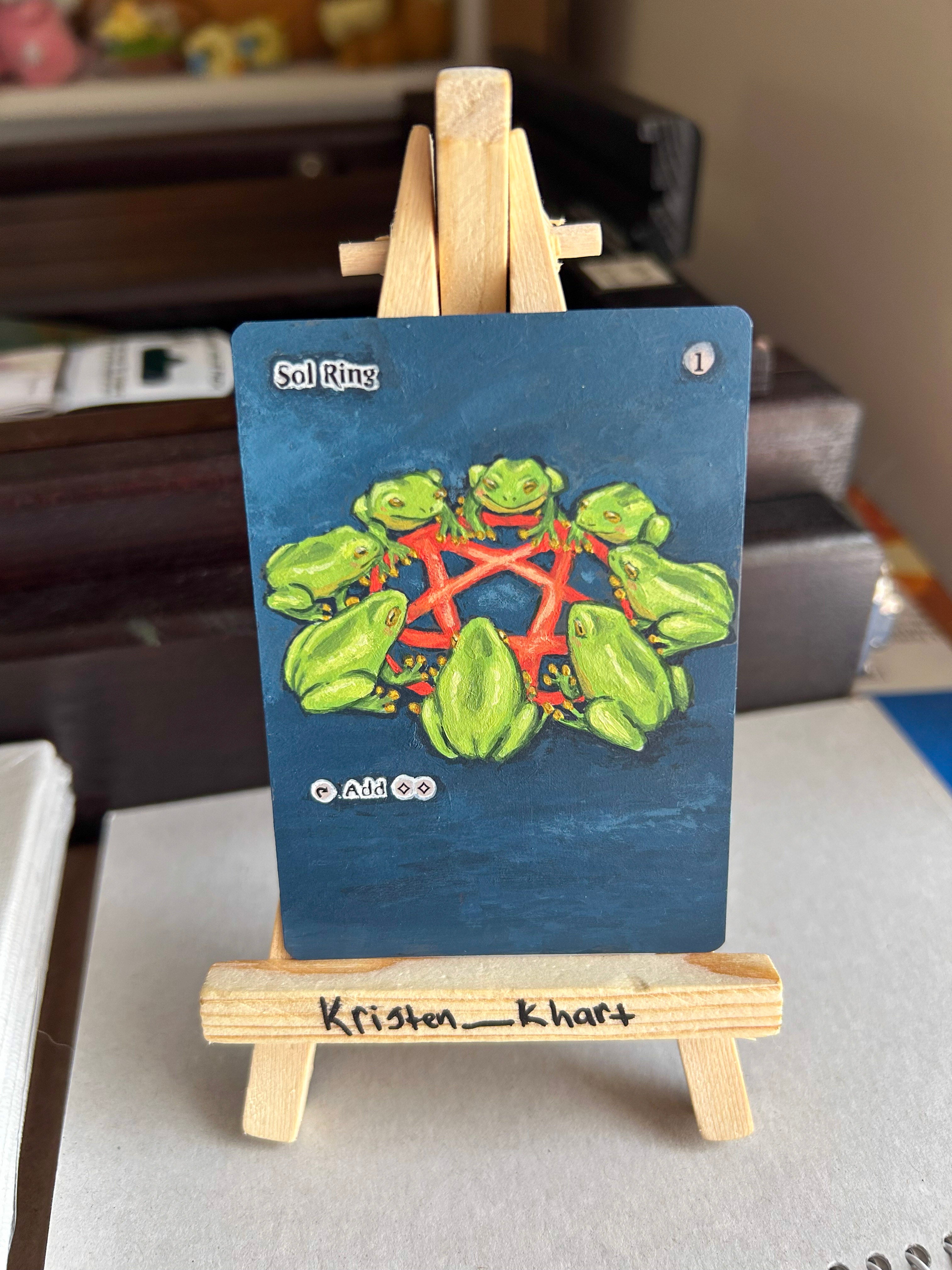 Sol Ring - Frog Altered themed card. Frog Sol Ring 03