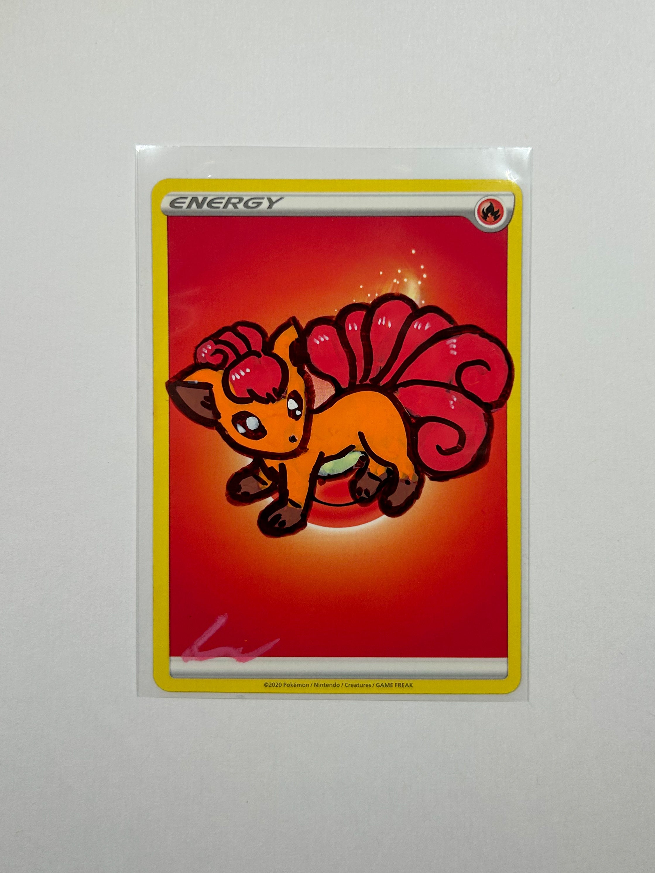 Painted Energy card Vulpix