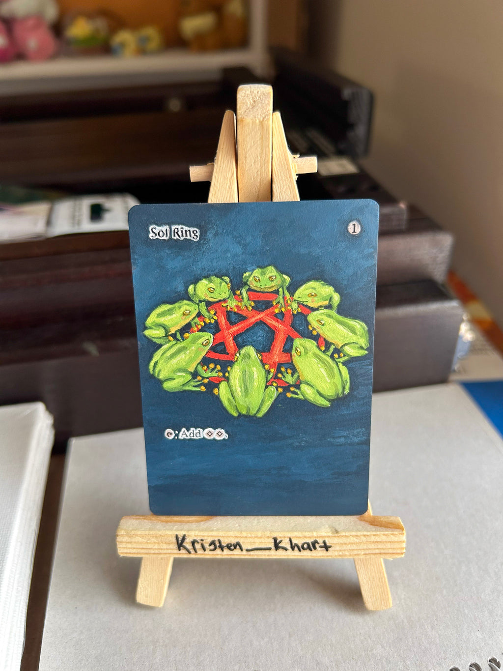 Sol Ring - Frog Altered themed card. Frog Sol Ring 02