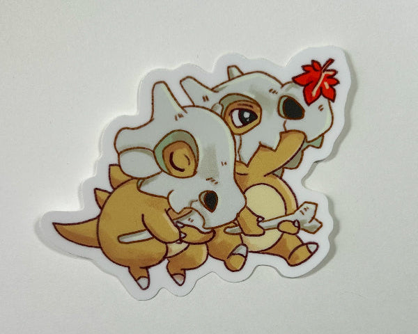 Cubone Cuddle 3" Vinyl Sticker