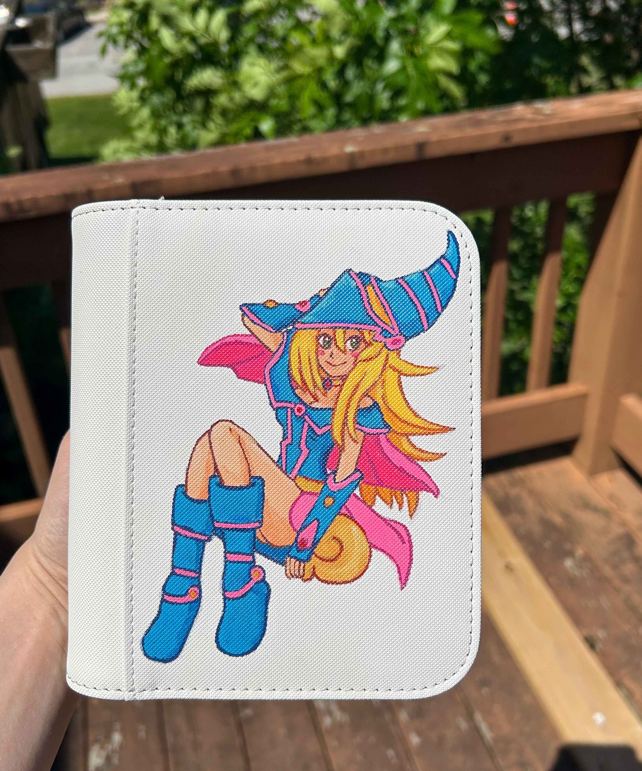 Dark Magician Girl White 1 Pocket Toploader Binder