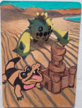 Painted Trading Card Extended Art - Cactus Sandcastle  Ground Type