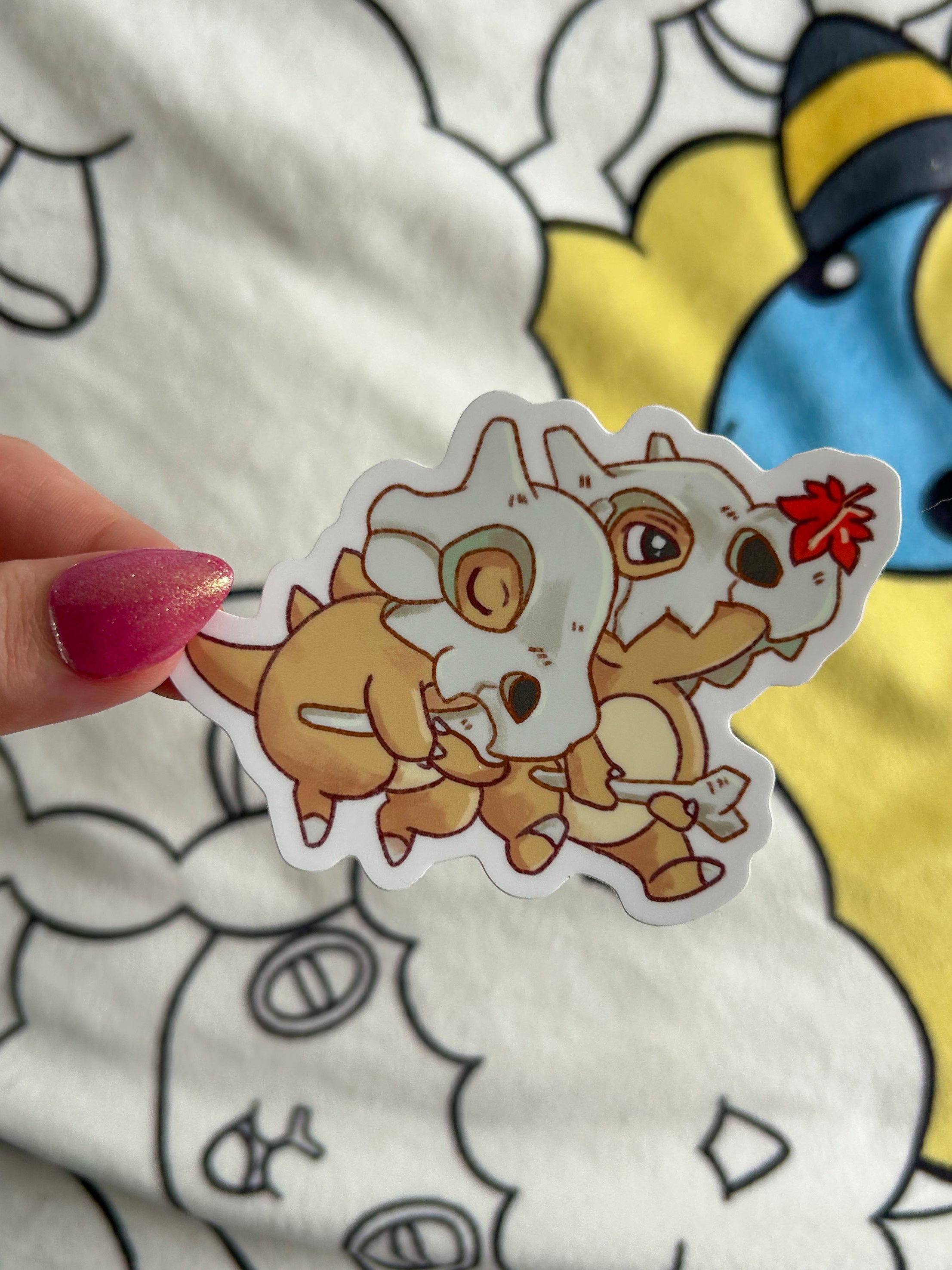 Cubone Cuddle 3" Vinyl Sticker