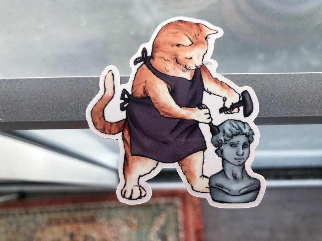 3" Vinyl Sticker Cat