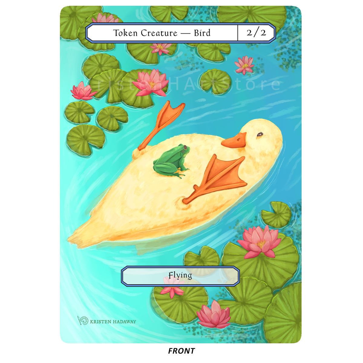 Bird Token - 2/2 Blue Bird Creature with Flying