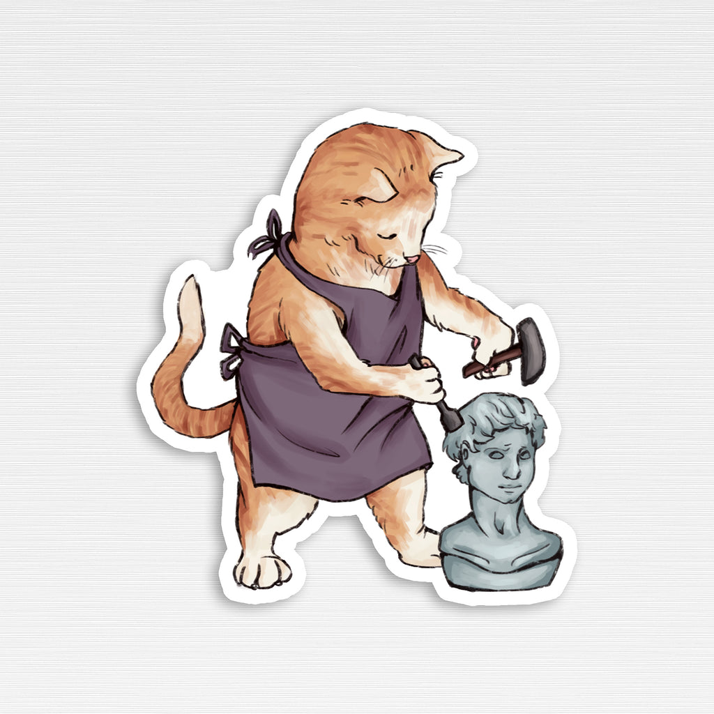 3" Vinyl Sticker Cat