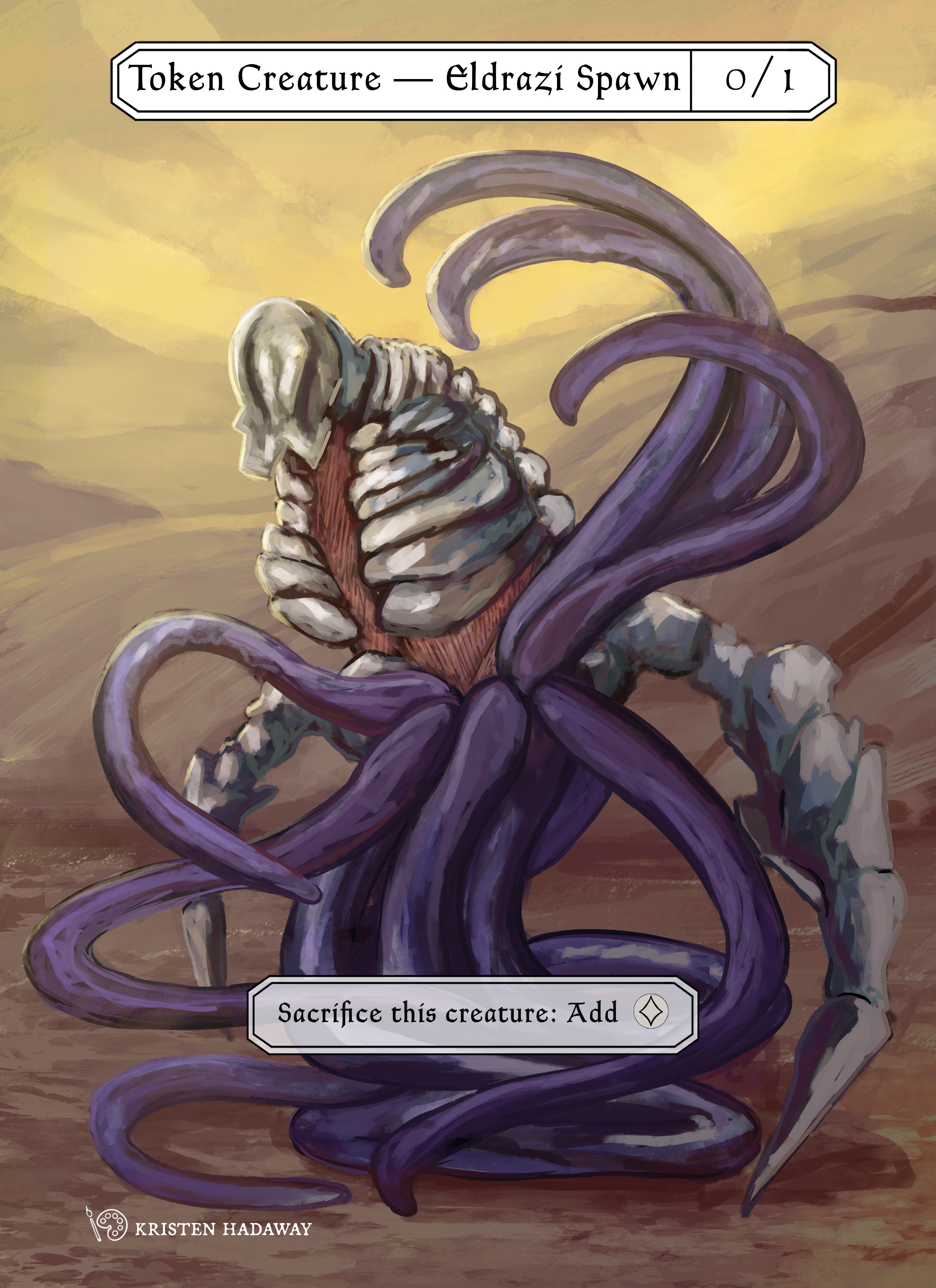 Custom double sided token MTG