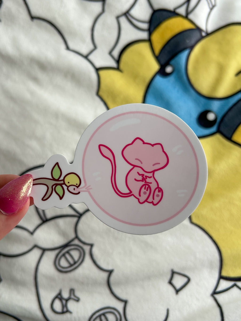 Hubba Bubba Mew 3" Vinyl Sticker