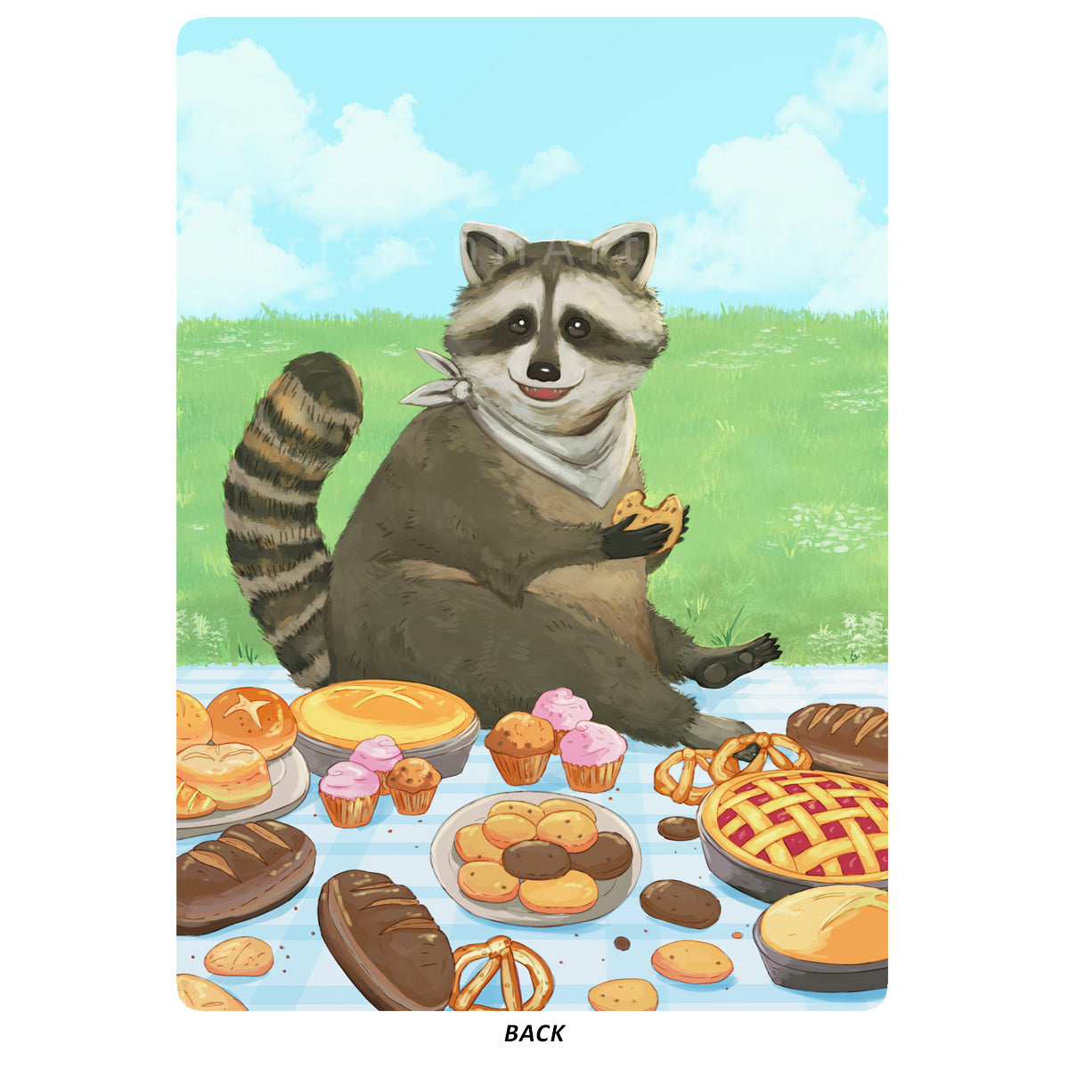 Food Token - Raccoon Themed