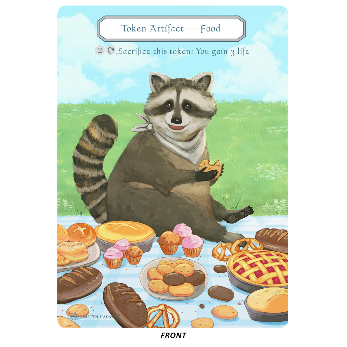 Food Token - Raccoon Themed