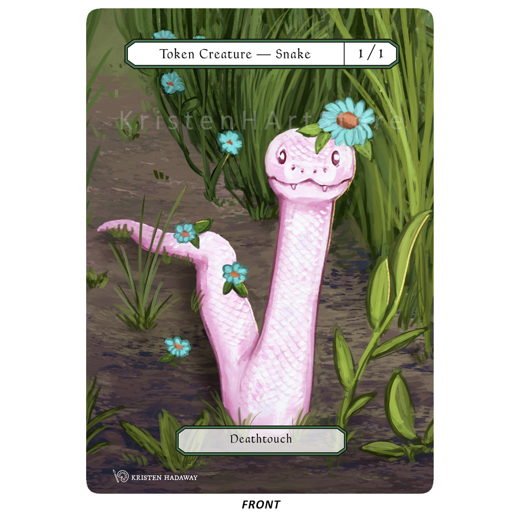 Snake Token – 1/1 Green Snake with Deathtouch