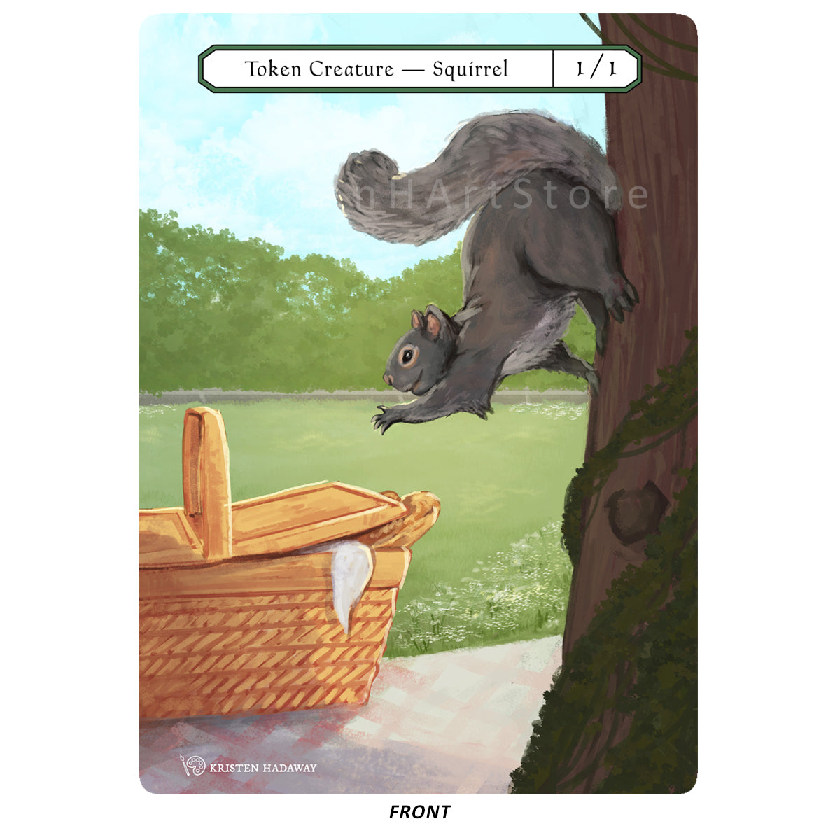 Squirrel Token – 1/1 Green Squirrel